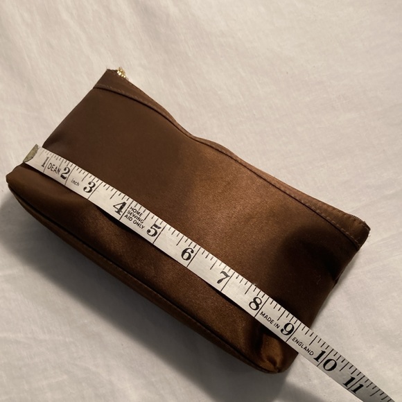 NWOT Bulgari satin brown cosmetics pouch - Picture 11 of 16